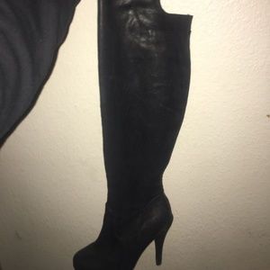 Over knee boots black